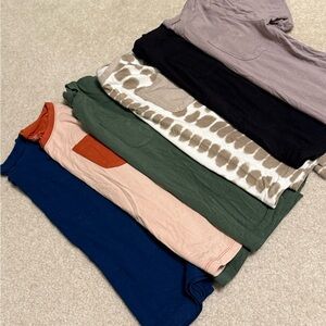 Bundle of 6 Kyte Baby tops; 6/6T